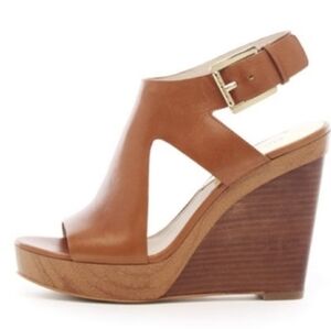 Michael Kors Jospehine Tan Wedge Sandals